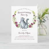 Fun Housewarming Purty Party Cat Theme Uitnodiging (Staand voorkant)