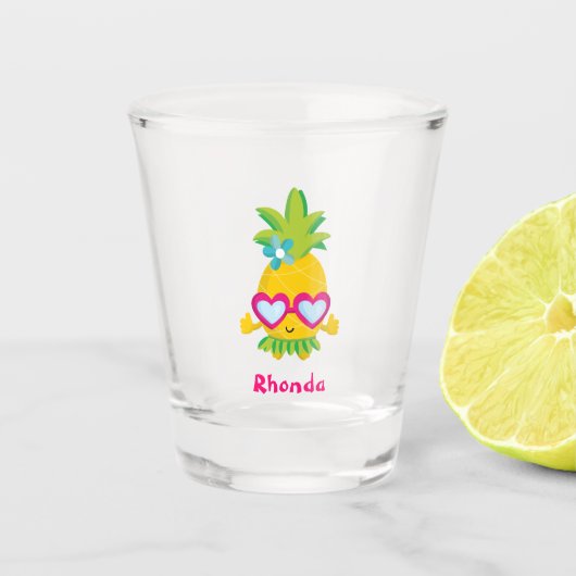 Fun Hula Pineapple Shot Glas (Voorkant)