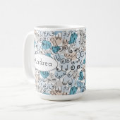 Fun humor blue mum koffiemok (Voorkant links)