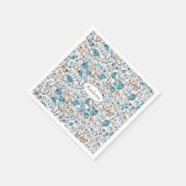 Fun humor blue mum servet