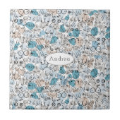 Fun humor blue mum tegeltje (Voorkant)