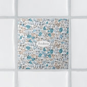 Fun humor blue mum tegeltje