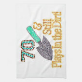 Fun Humor Gardening 70th Birthday Gift for HER HIM Theedoek (Verticaal)