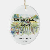 Fun Humor Golf Golfing Quote Life Choices Keramisch Ornament (Rechts)