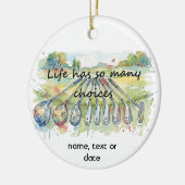 Fun Humor Golf Golfing Quote Life Choices Keramisch Ornament (Links)