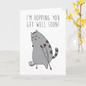 Fun Humor voelt zich beter gebroken botkaart Kaart (Gele Bloem)