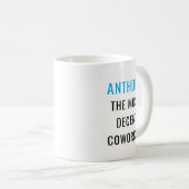 Fun Humor World's Okayest Cowerker Custom Text Koffiemok (Voorkant rechts)