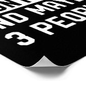 Fun Hunter Gift Ik hou van jagen en misschien 3 me Poster (Hoek)