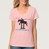 Fun Hunter/Jumper Equestrian Horse T-Shirt (Voorkant)