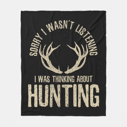 Fun Hunting Quote Gezegde deer Venison Elk Hunter  Fleece Deken (Voorkant)