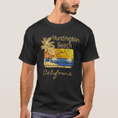 Fun Huntington Beach CA Beach  Graphic T-shirt (Voorkant)