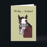 Fun Husband Birthday Great Day to Horse Around Kaart<br><div class="desc">Fun Birthday Great Day to Horse Around for anyone who loves horses</div>