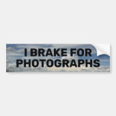 Fun "I Brake for Photografts" Bumpersticker (Voorkant)