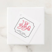 Fun I Do BBQ Vrijgezellenfeest Bedankjes Labels (In situ)