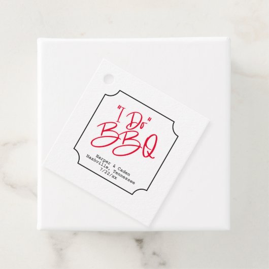 Fun I Do BBQ Vrijgezellenfeest Bedankjes Labels (In situ)