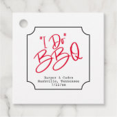 Fun I Do BBQ Vrijgezellenfeest Bedankjes Labels (Voorkant)