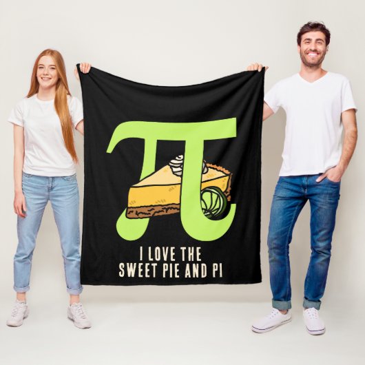 Fun I HOUDT VAN PIE EN PI Day Fleece Deken (In situ)