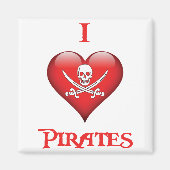 Fun I Love Pirates Magneet (Voorkant)