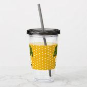Fun I Love Sweater Weather White Polka Dots Gold A Acryl Drinkbeker (Links)
