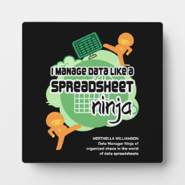 Fun I Manage Data SPREADSHEET NINJA Fotoplaat