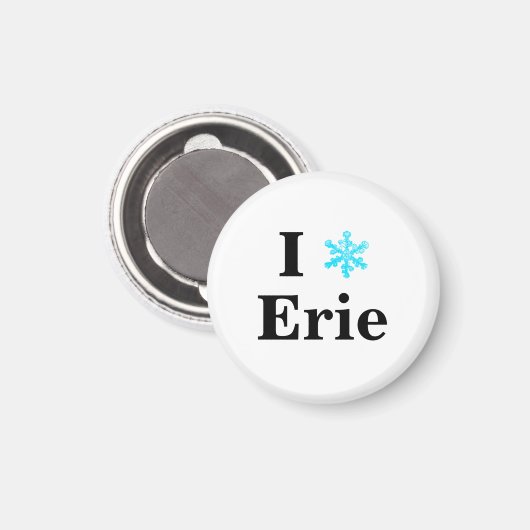Fun I Snowflake Erie Magneet (Voorkant / Achterkant)