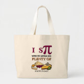 Fun I SPY PLENTY PIE Happy Pi Day Grote Tote Bag (Voorkant)