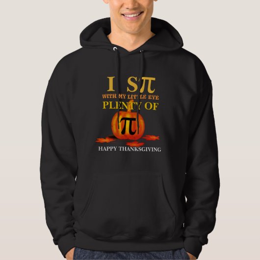Fun I SPY POMPOEN TAART Thanksgiving Hoodie (Voorkant)