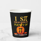 Fun I SPY POMPOEN TAART Thanksgiving Papieren Bekers (Achterkant)