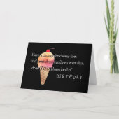 Fun Ice Cream Cone Have a Happy Birthday Greeting Kaart (Voorkant)