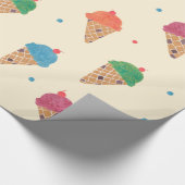 Fun Ice Cream Pattern Cadeaupapier (Hoek)