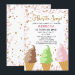 Fun Ice crème, Birthday-uitnodiging Kaart<br><div class="desc">Colorful Fun Ice crème,  Birthday-uitnodiging</div>