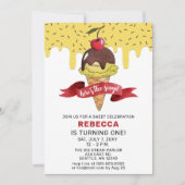 Fun Ice crème, Birthday-uitnodiging Kaart (Voorkant)