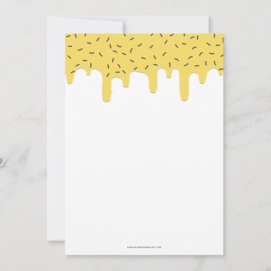 Fun Ice crème, Birthday-uitnodiging Kaart (Achterkant)