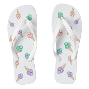 Fun Ice crème zomerfeest voor teenslippers