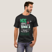 Fun ice fishing for anglers and fishermen  1 t-shirt (Voorkant volledig)