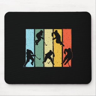 Fun Ice Hockey Art for Men Women Ice Hockey Player Muismat