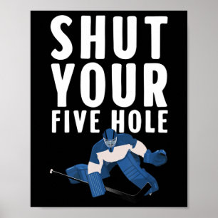Fun Ice Hockey Design for Men Ice Hockey Goa Poster