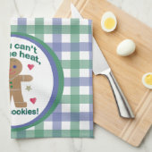 Fun "If You Can't Take the Heat" Gingerbread Man Theedoek (Quarter Fold)