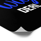 Fun, ik ben een pruik die alopecia bewust is poster (Hoek)