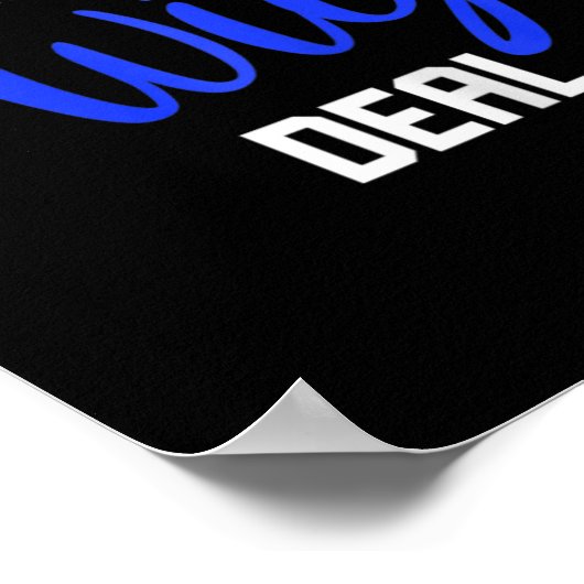 Fun, ik ben een pruik die alopecia bewust is poster (Hoek)