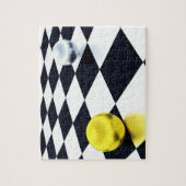 Fun Illusion Checkerboard Gold Silver Balls Legpuzzel (Verticaal)