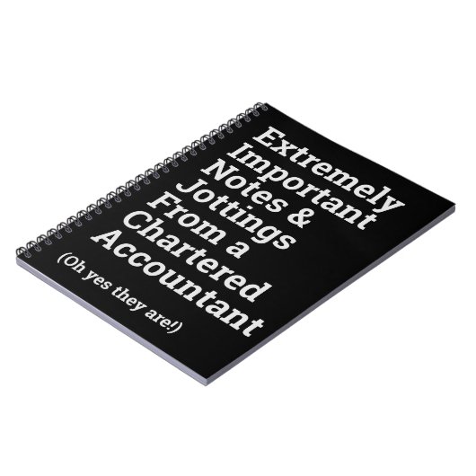 Fun Important Chartered Accountant Notitieboek (Linkerzijde)