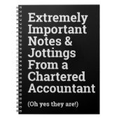 Fun Important Chartered Accountant Notitieboek (Voorkant)