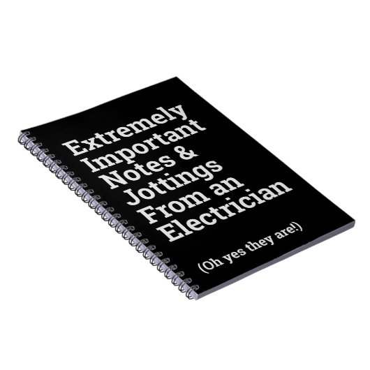 Fun Important Electroicia Notitieboek (Rechterzijde)