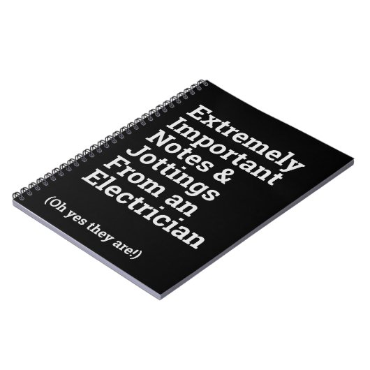 Fun Important Electroicia Notitieboek (Linkerzijde)