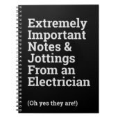 Fun Important Electroicia Notitieboek (Voorkant)