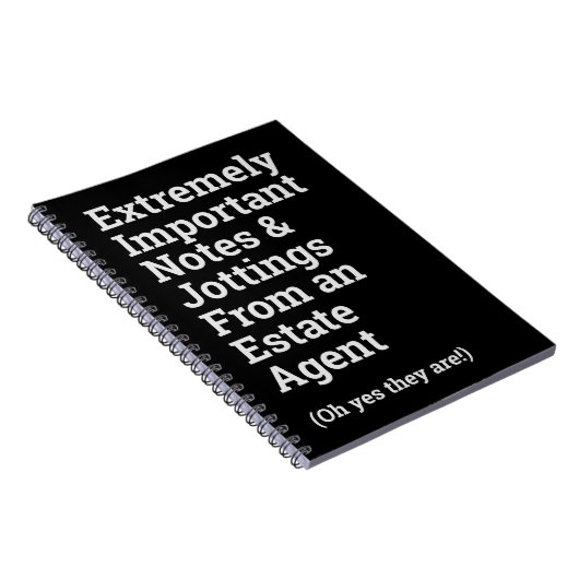 Fun Important Estate Agent Notitieboek (Rechterzijde)