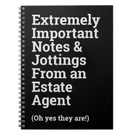 Fun Important Estate Agent Notitieboek