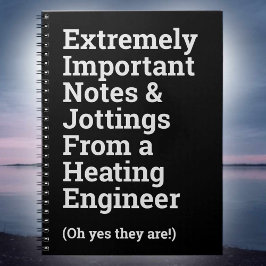 Fun Important Heating Engineer Notitieboek