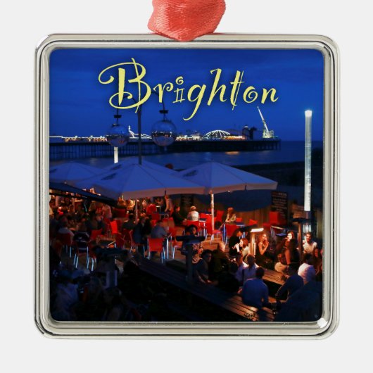 Fun in Brighton! Metalen Ornament (Voorkant)
